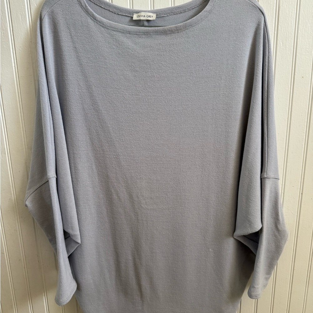 Elegant Gray Women's Blouse